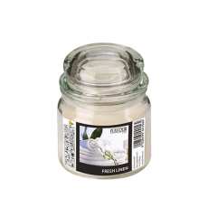 Flavour by GALA Bonbonglas mit Wachsfüllung, MAXI Ø 90 mm · 120 mm weiss - Fresh Linen